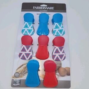 Farberware 8 Pack Magnetic Bag Clips Set